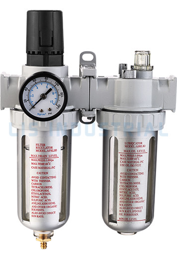 AFRL80 Filter na may Pressure Gauge at Pressure Regulator  Lubricator 1/4